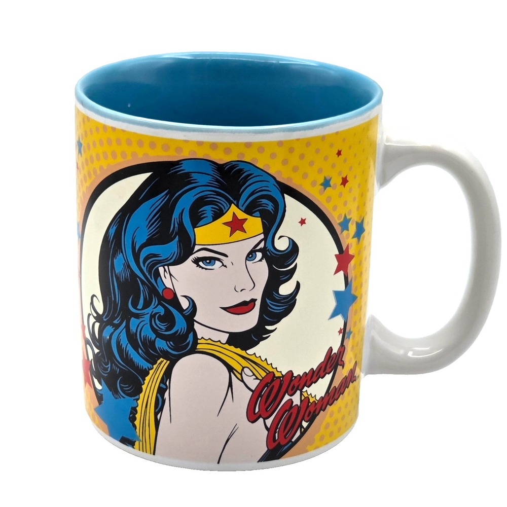 Wonder Woman‎ 12 Oz Ceramic Mug DC Comics Microwave & Dishwasher Safe RETRO